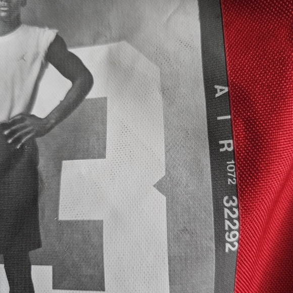 🔥 Vintage Air Jordan Drawstring Bag – Red/Black – Michael Jordan #23 Graphic – - Picture 13 of 16